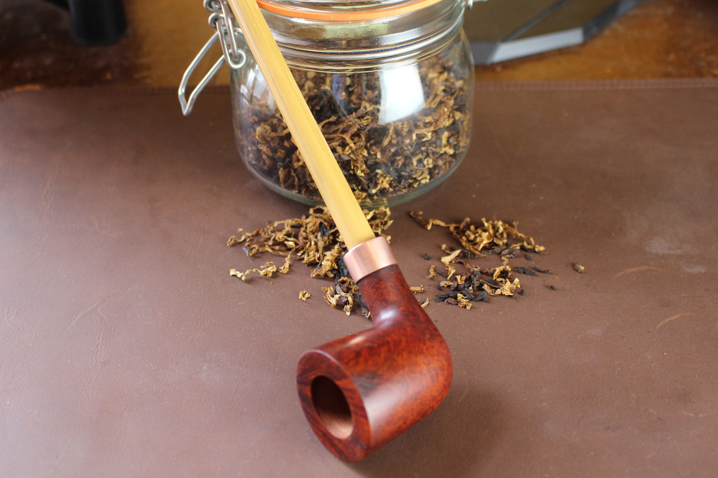 Bamboo Churchwarden Tobacco Pipe